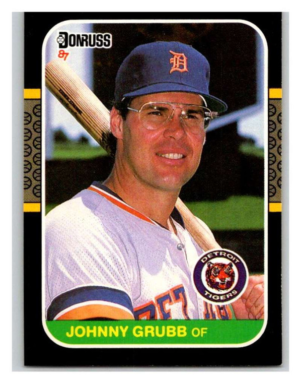 1987 Donruss #476 Johnny Grubb VG Detroit Tigers 