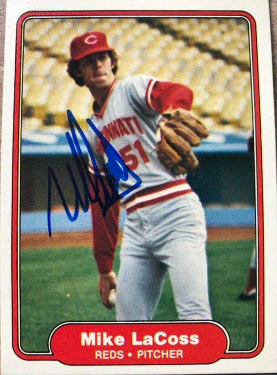 Mike LaCoss Autographed 1982 Fleer #72