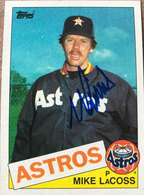 Mike LaCoss Autographed 1985 Topps #666