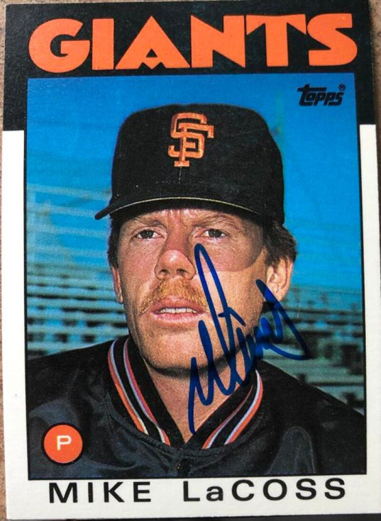 Mike LaCoss Autographed 1986 Topps Traded #57T 