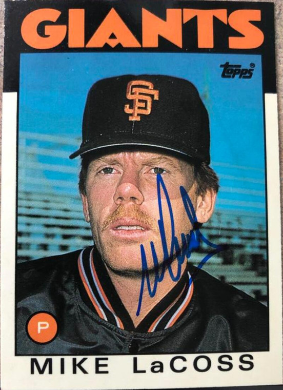 Mike LaCoss Autographed 1986 Topps Traded Tiffany #57T 