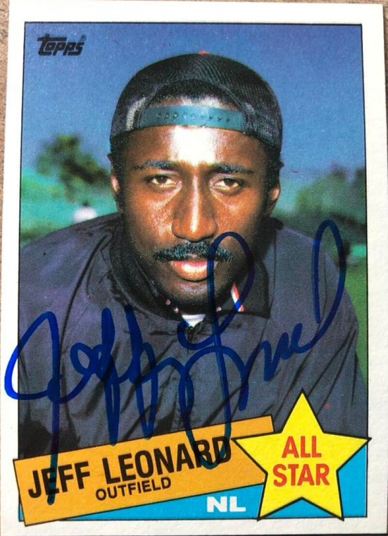 Jeffrey Leonard Autographed 1985 Topps #718