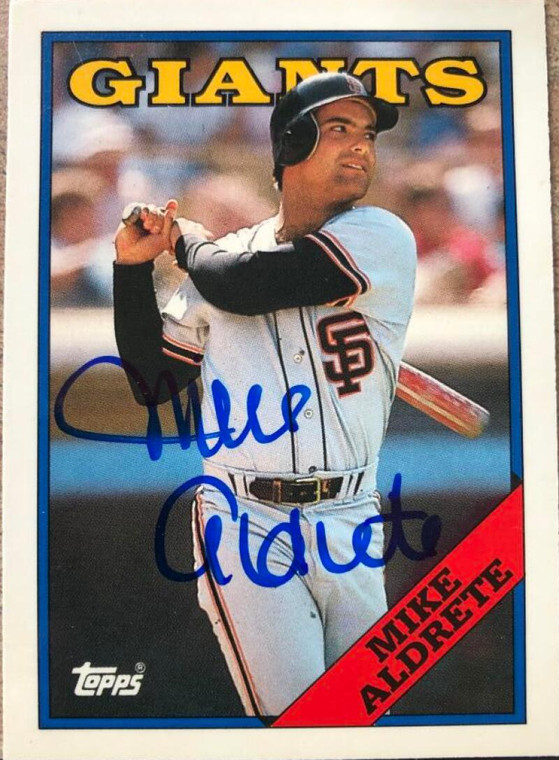 Mike Aldrete Autographed 1988 Topps Tiffany #602