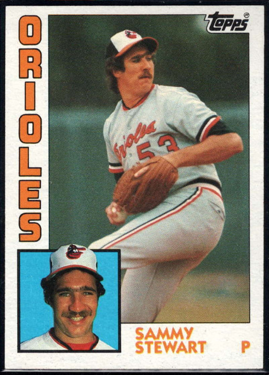 1984 Topps #59 Sammy Stewart VG Baltimore Orioles 
