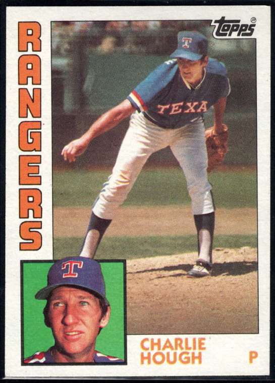 1984 Topps #118 Charlie Hough VG Texas Rangers 