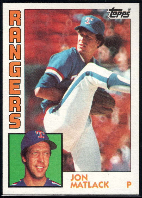 1984 Topps #149 Jon Matlack VG Texas Rangers 