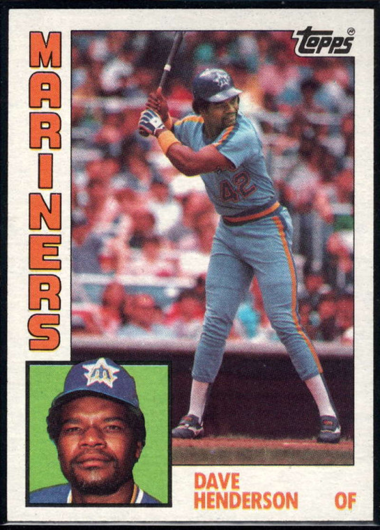 1984 Topps #154 Dave Henderson VG Seattle Mariners 