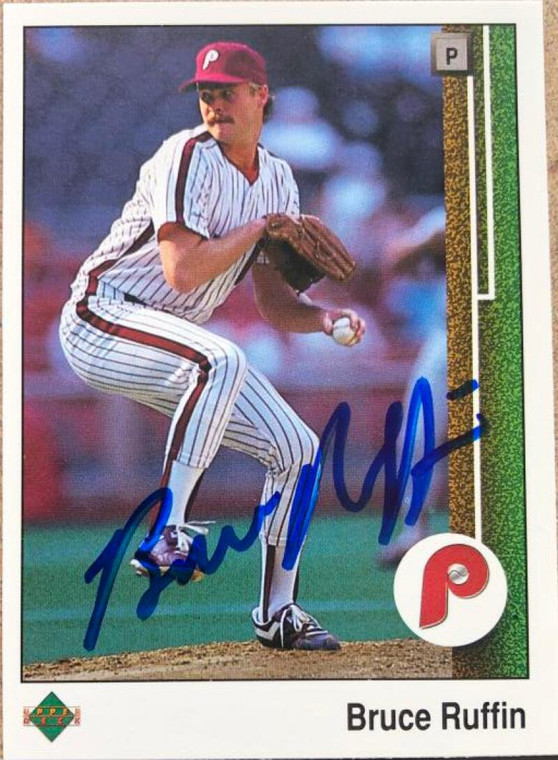 Bruce Ruffin Autographed 1989 Upper Deck #319