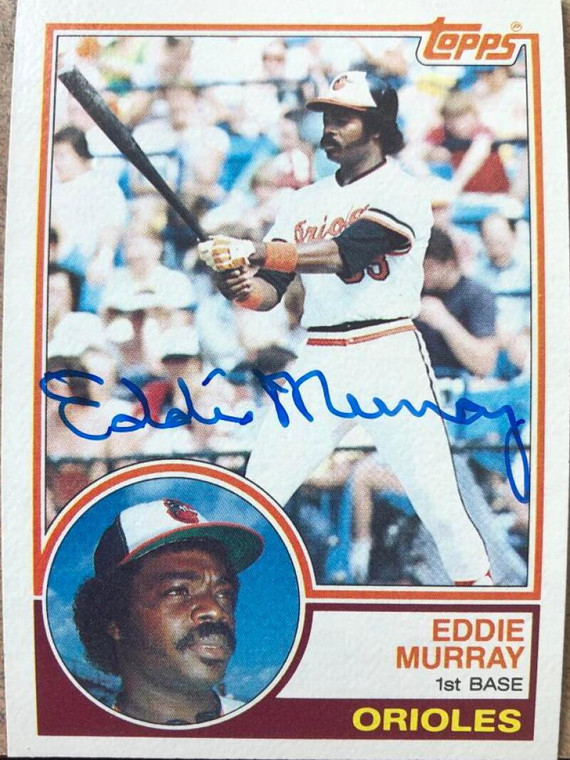 SOLD 106089 Eddie Murray Autographed 1983 Topps #530