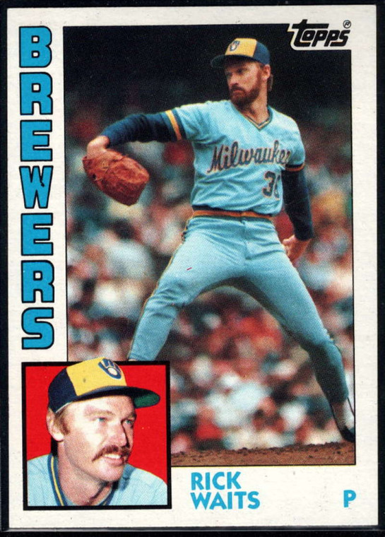 1984 Topps #218 Rick Waits VG Milwaukee Brewers 