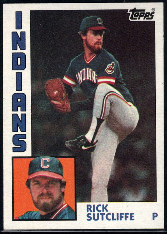 1984 Topps #245 Rick Sutcliffe VG Cleveland Indians 
