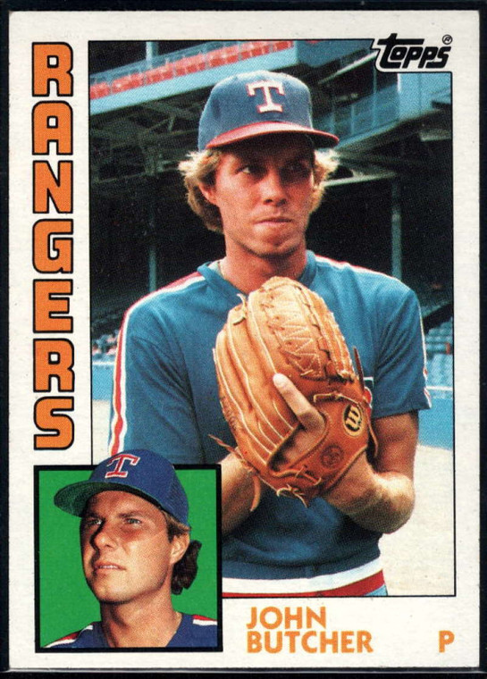 1984 Topps #299 John Butcher VG Texas Rangers 