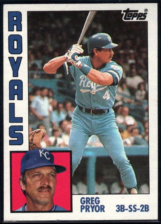 1984 Topps #317 Greg Pryor VG Kansas City Royals 