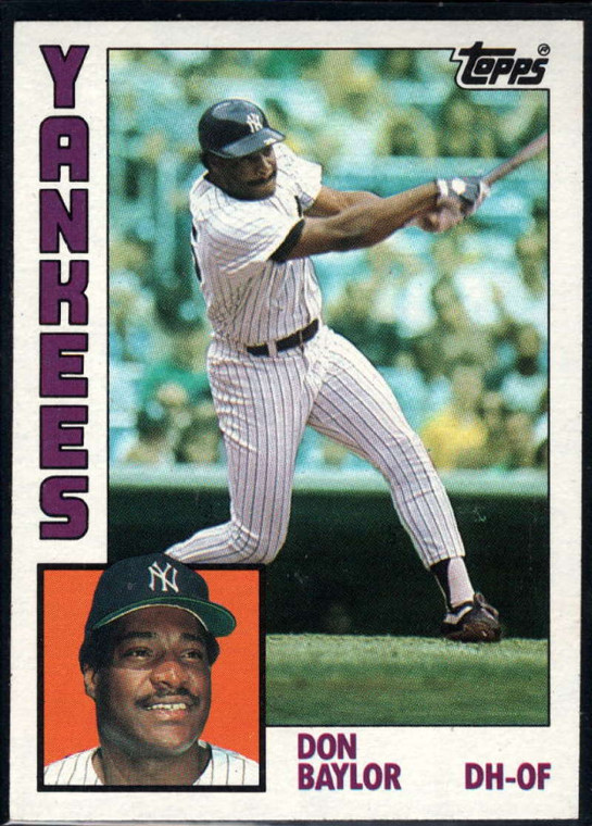 1984 Topps #335 Don Baylor VG New York Yankees 