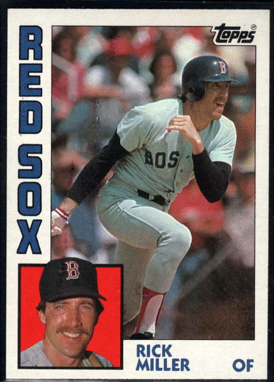 1984 Topps #344 Rick Miller VG Boston Red Sox 