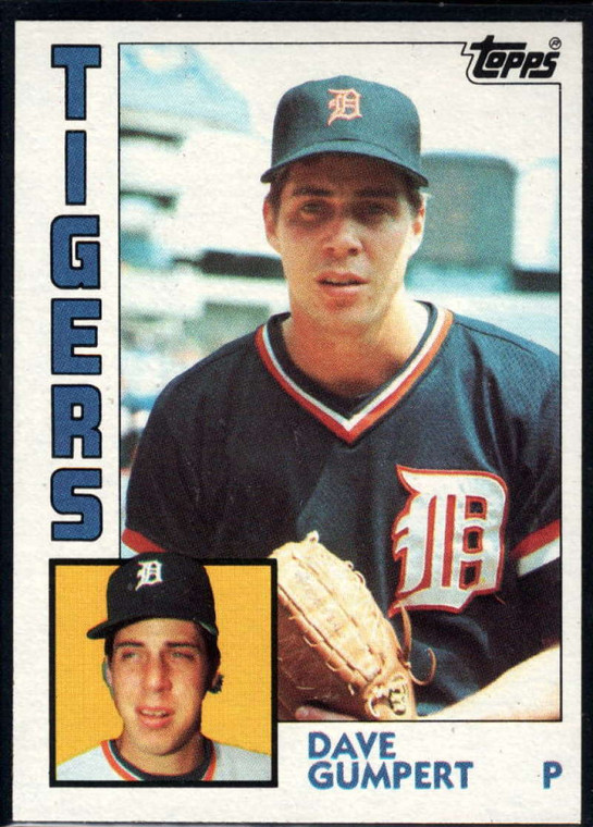 1984 Topps #371 Dave Gumpert VG RC Rookie Detroit Tigers 