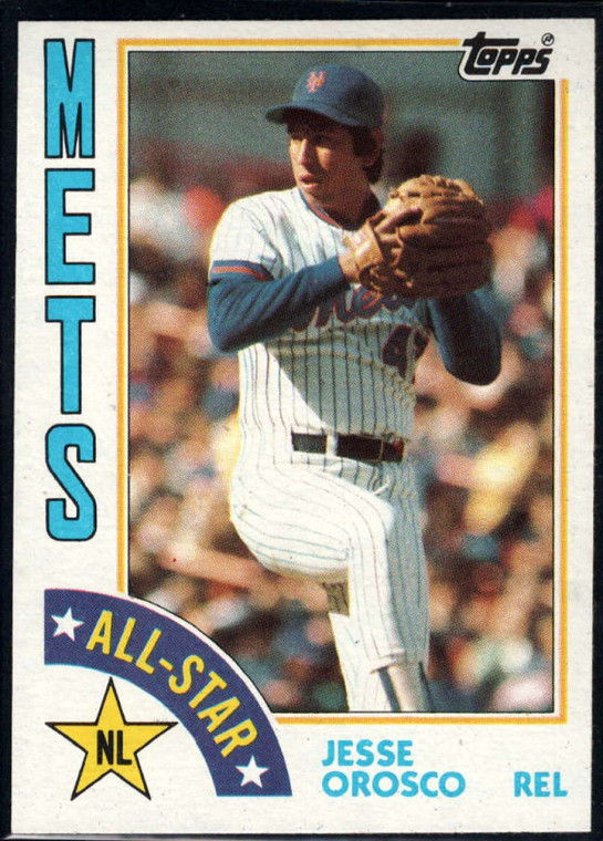 1984 Topps #396 Jesse Orosco AS VG New York Mets 