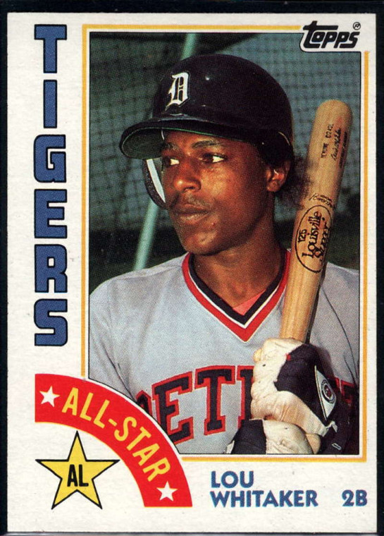 1984 Topps #398 Lou Whitaker AS VG Detroit Tigers 
