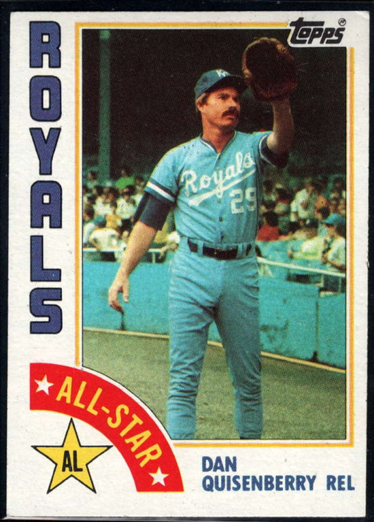 1984 Topps #407 Dan Quisenberry AS VG Kansas City Royals 