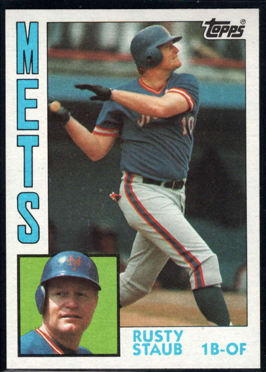 1984 Topps #430 Rusty Staub VG New York Mets 