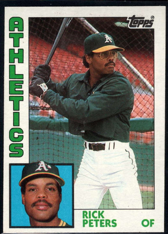 1984 Topps #436 Rick Peters VG Oakland Athletics 