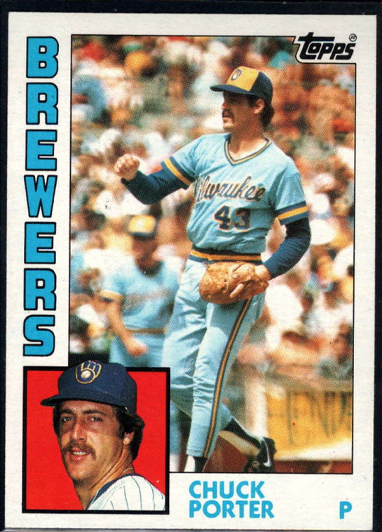 1984 Topps #452 Chuck Porter VG Milwaukee Brewers 