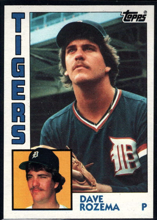 1984 Topps #457 Dave Rozema VG Detroit Tigers 