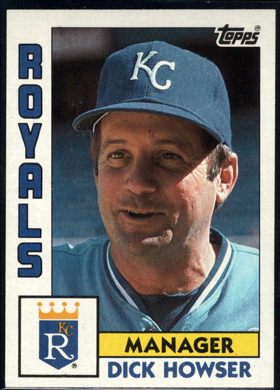 1984 Topps #471 Dick Howser MG VG Kansas City Royals 