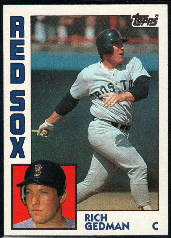 1984 Topps #498 Rich Gedman VG Boston Red Sox 