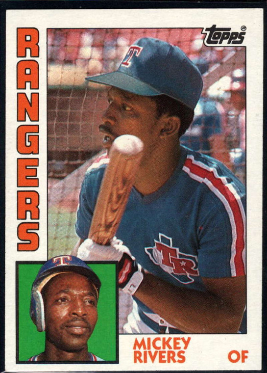 1984 Topps #504 Mickey Rivers VG Texas Rangers 