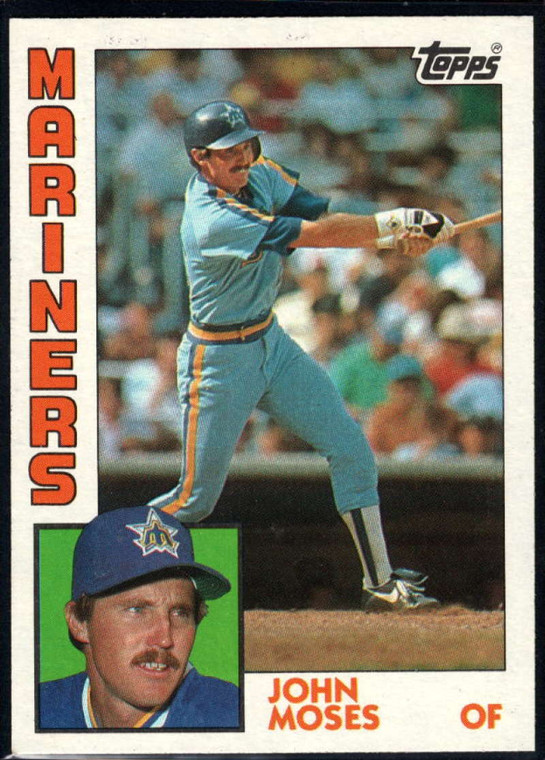 1984 Topps #517 John Moses VG RC Rookie Seattle Mariners 