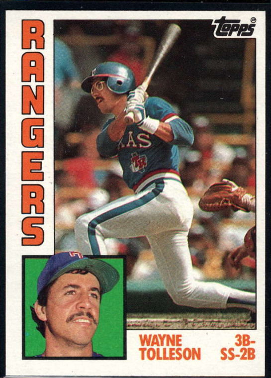 1984 Topps #557 Wayne Tolleson VG Texas Rangers 