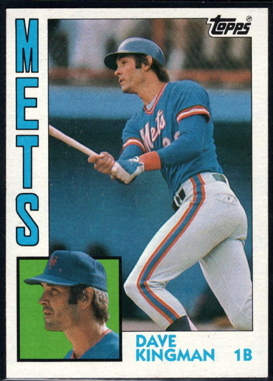 1984 Topps #573 Dave Kingman VG New York Mets 