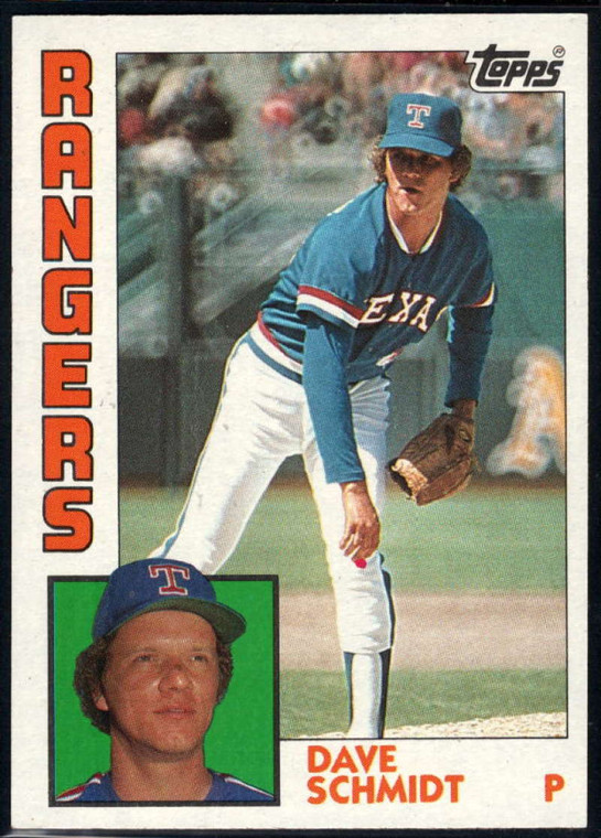 1984 Topps #584 Dave Schmidt VG Texas Rangers 