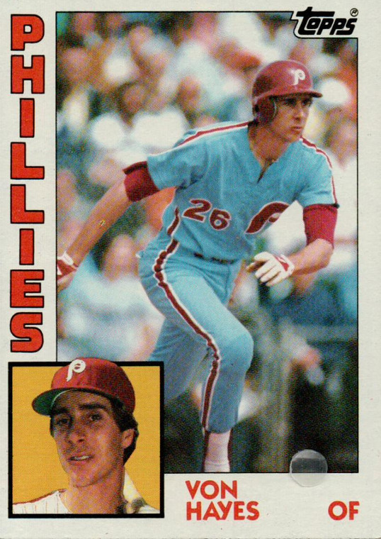 1984 Topps #587 Von Hayes VG Philadelphia Phillies 