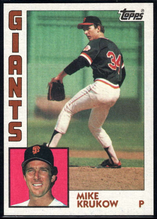 1984 Topps #633 Mike Krukow VG San Francisco Giants 