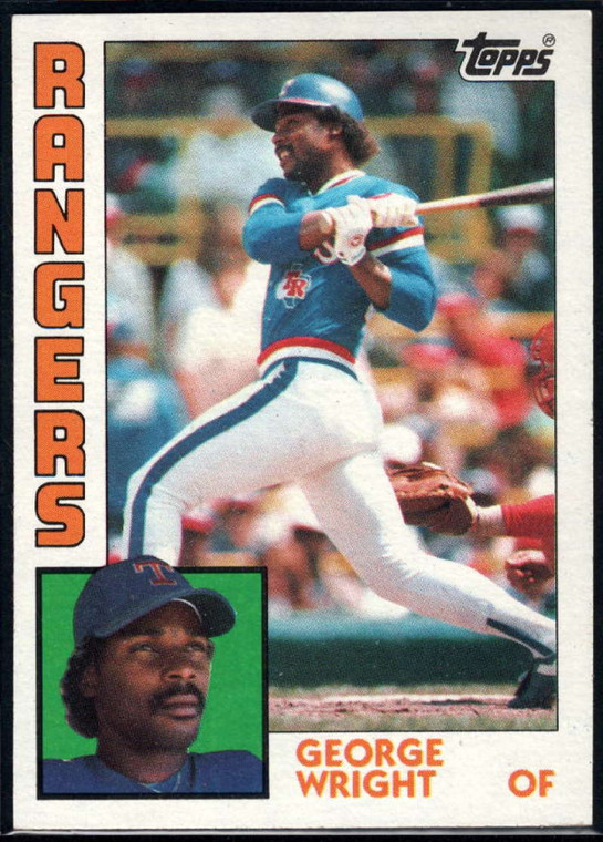 1984 Topps #688 George Wright VG Texas Rangers 