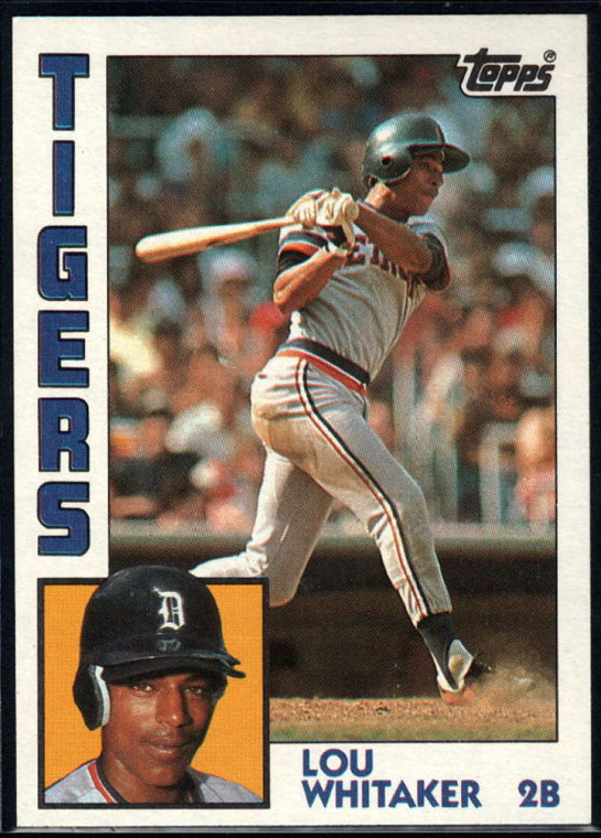 1984 Topps #695 Lou Whitaker VG Detroit Tigers 