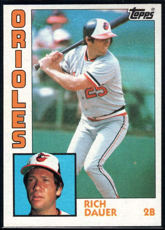 1984 Topps #723 Rich Dauer VG Baltimore Orioles 