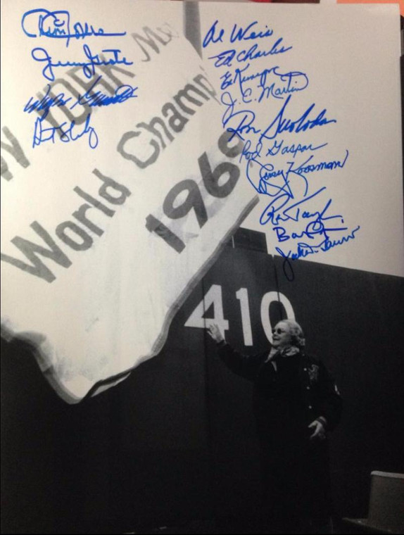 1969 World Series Champion Amazin' Mets Autographed 10 x 14 Photo 15 Autographs 