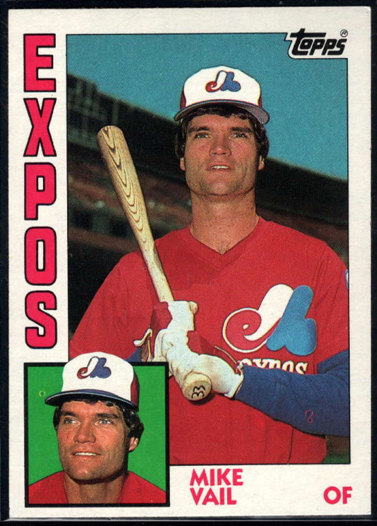 1984 Topps #766 Mike Vail VG Montreal Expos 
