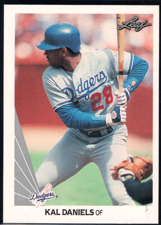 1990 Leaf #313 Kal Daniels VG Los Angeles Dodgers 