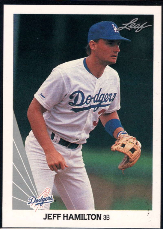 1990 Leaf #306 Jeff Hamilton VG Los Angeles Dodgers 