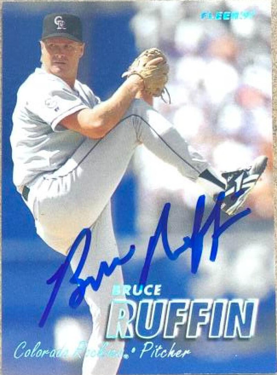 Bruce Ruffin Autographed 1997 Fleer Tiffany #318