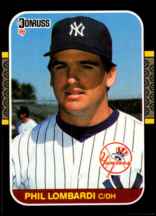 1987 Donruss #401 Phil Lombardi VG RC Rookie New York Yankees 
