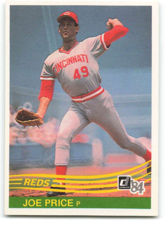 1984 Donruss #506 Joe Price VG Cincinnati Reds 