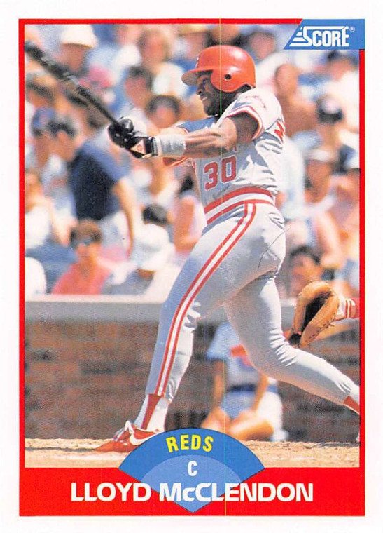 1989 Score #521 Lloyd McClendon VG Cincinnati Reds 