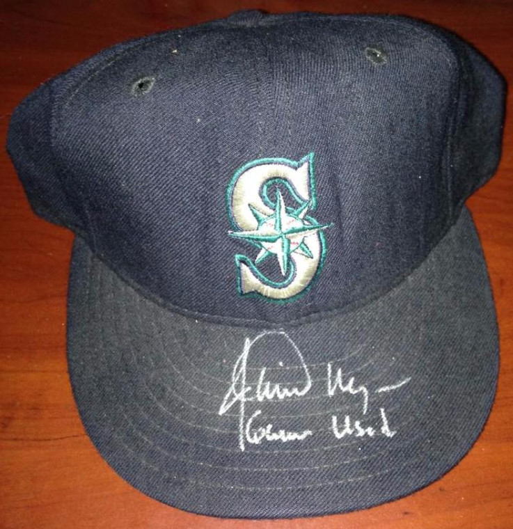 Jamie Moyer Autographed Game Used Seattle Mariners Cap Moyer Collection ID: 3484
