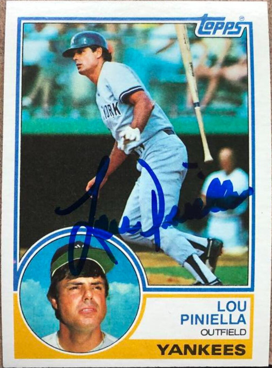 Lou Piniella Autographed 1983 Topps #307