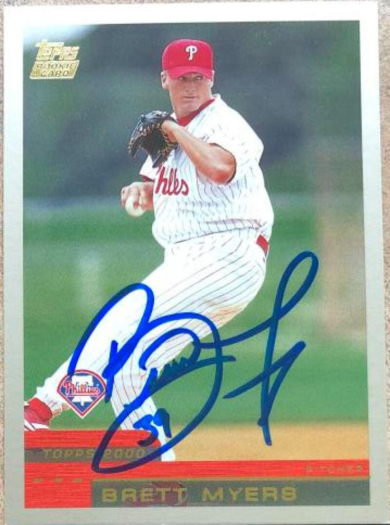 Brett Myers Autographed 2000 Topps Traded & Rookies #T25